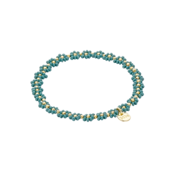 54774MIX15 Armband Biba Bloem Turquoise